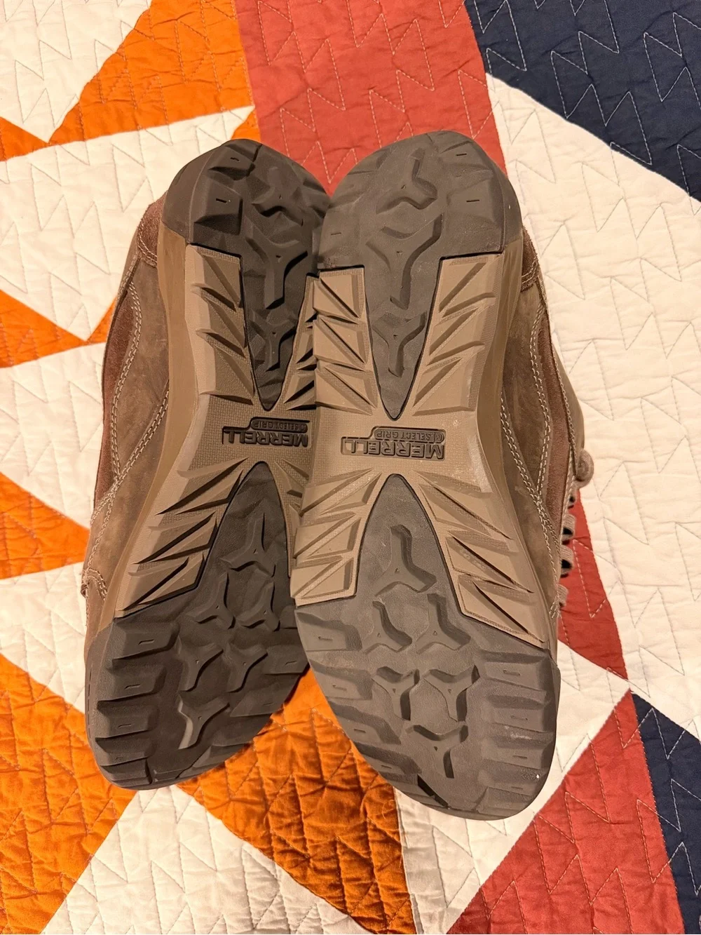 Merrell Men's Brown Leather Casual Athletic Shoes